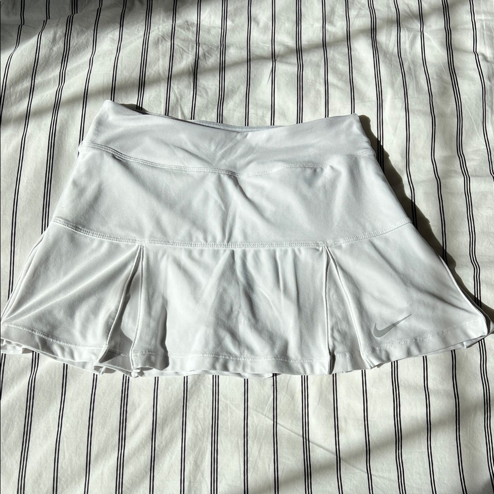 Nike Dri-FIT White Athletic Skirt